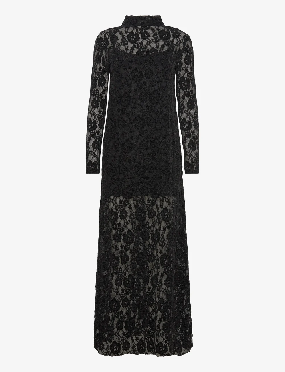 Black lace maxi shop