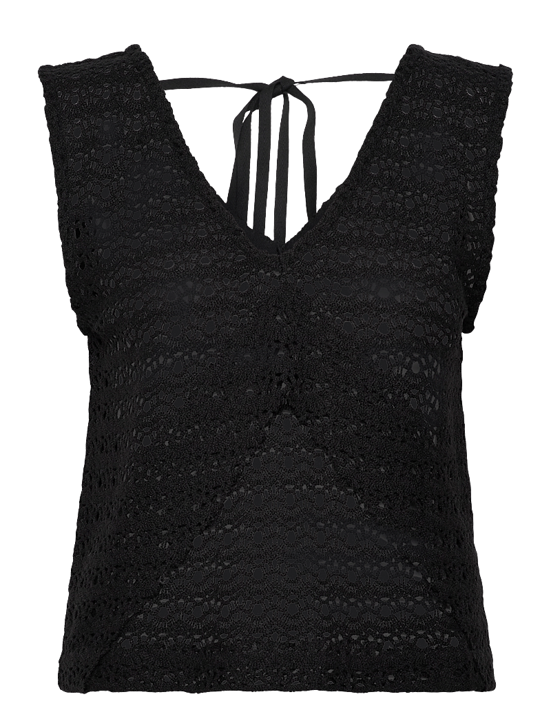 ALOHAS - Kioko Black Top - sleeveless tops - black - 0