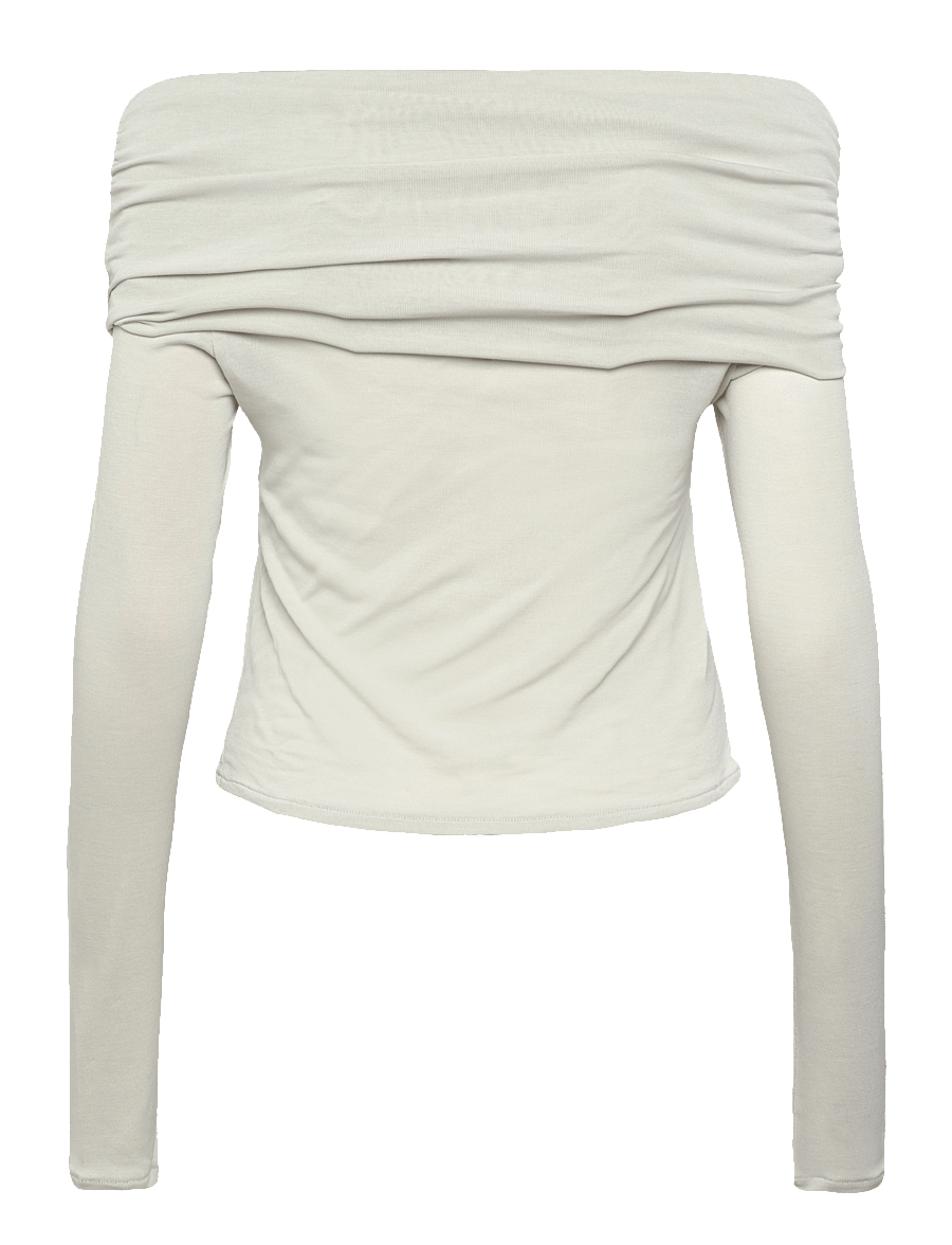 ALOHAS - Emica Gray Top - pikkade varrukatega topid - gray - 2