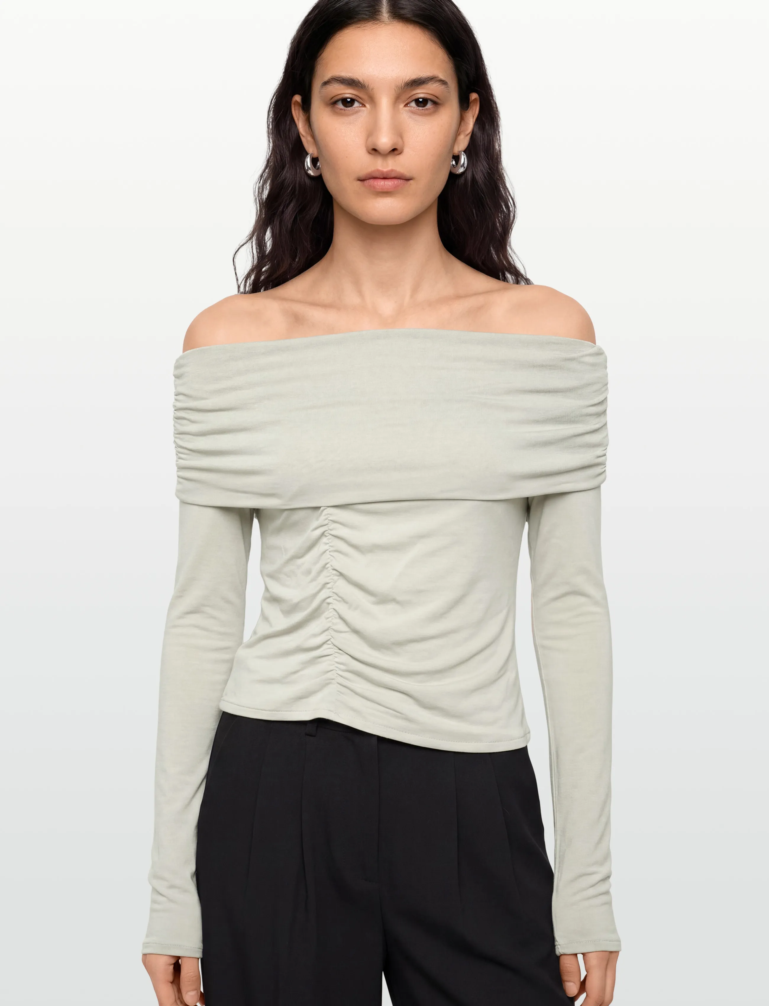 ALOHAS - Emica Gray Top - t-shirt & tops - gray - 3