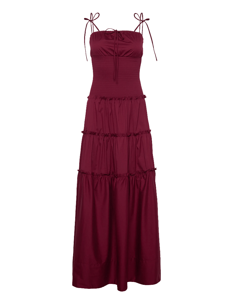 ALOHAS - Masami Burgundy Dress - sommerkleider - burgundy - 0