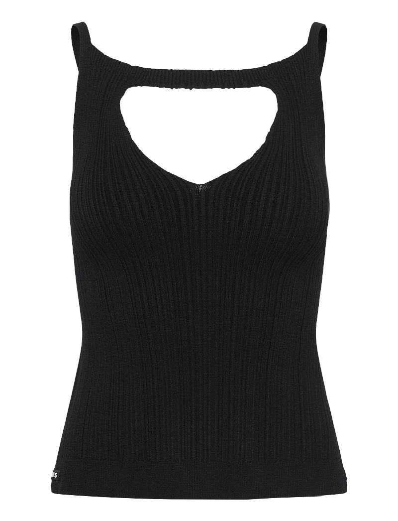 ALOHAS - Temis Black Tricot Top - linnen - black - 0