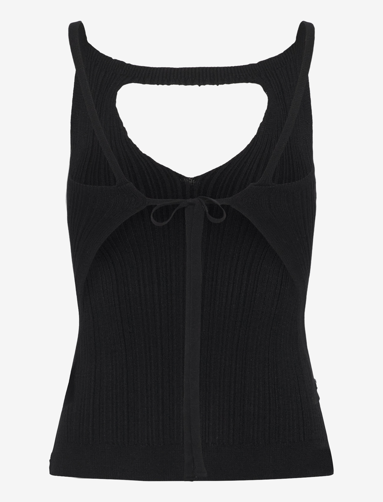 ALOHAS - Temis Black Tricot Top - linnen - black - 1