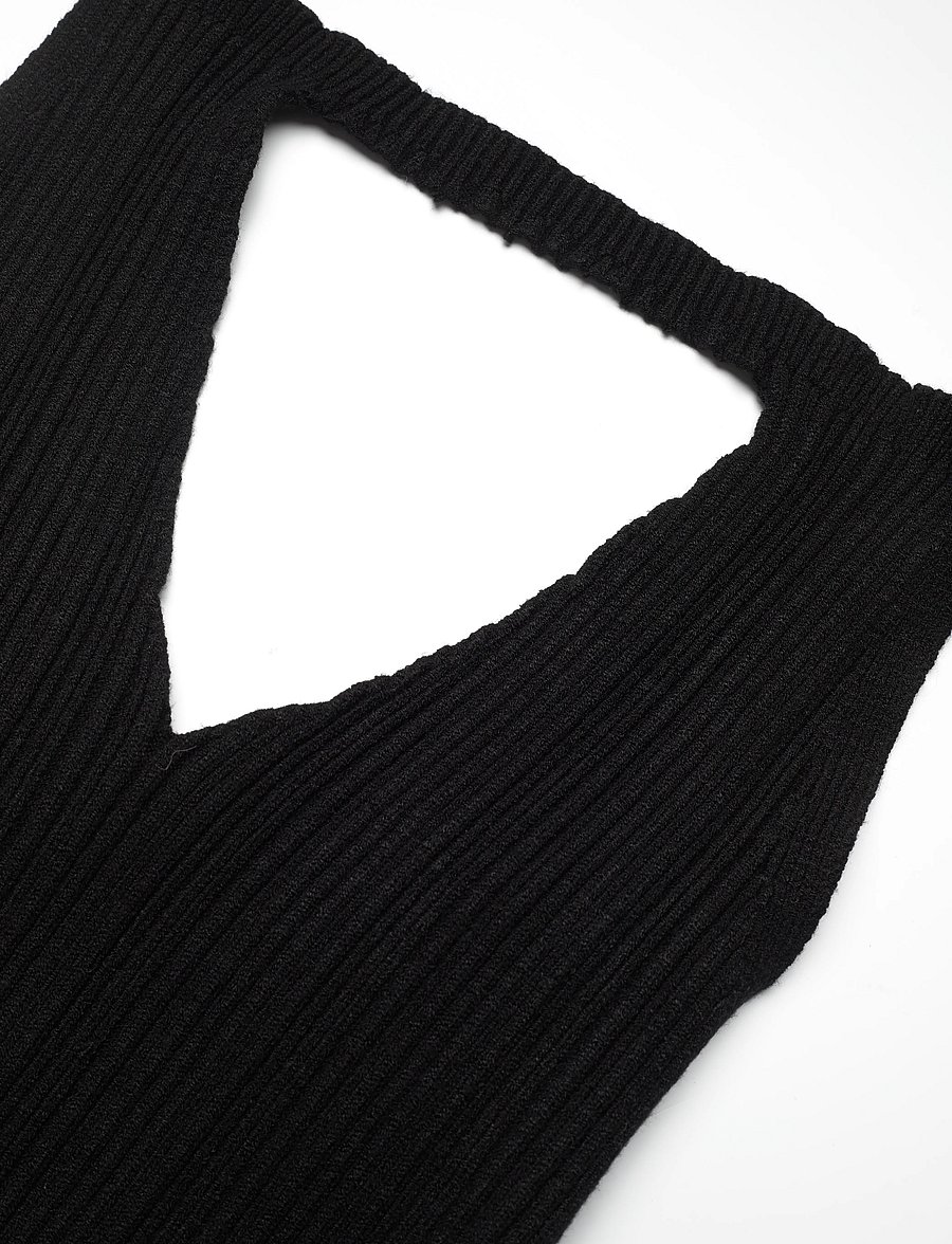 ALOHAS - Temis Black Tricot Top - varrukateta topid - black - 2