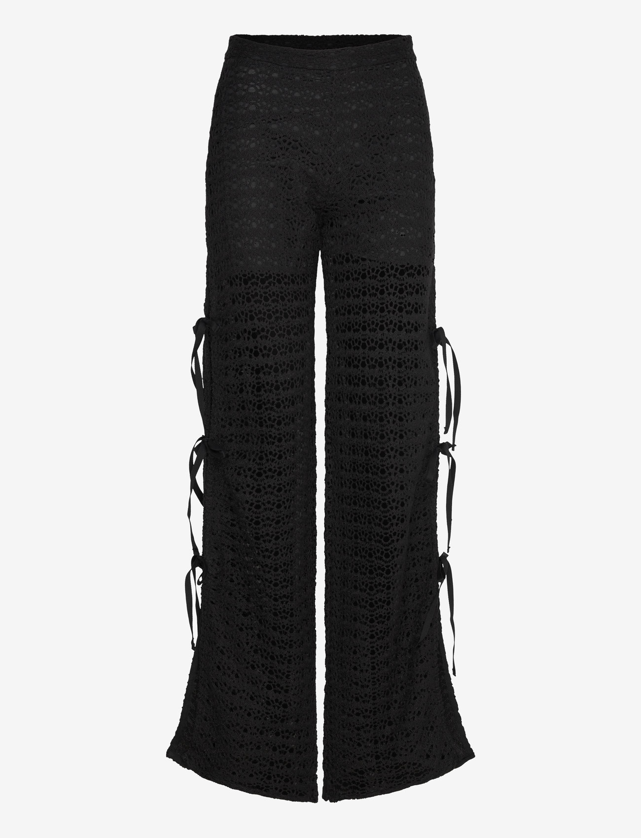 ALOHAS - Den Black Trousers - flare bukser - black - 0