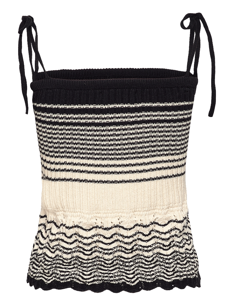 ALOHAS - Maia Ecru Tricot Top - Ärmellose tops - ecru - 1