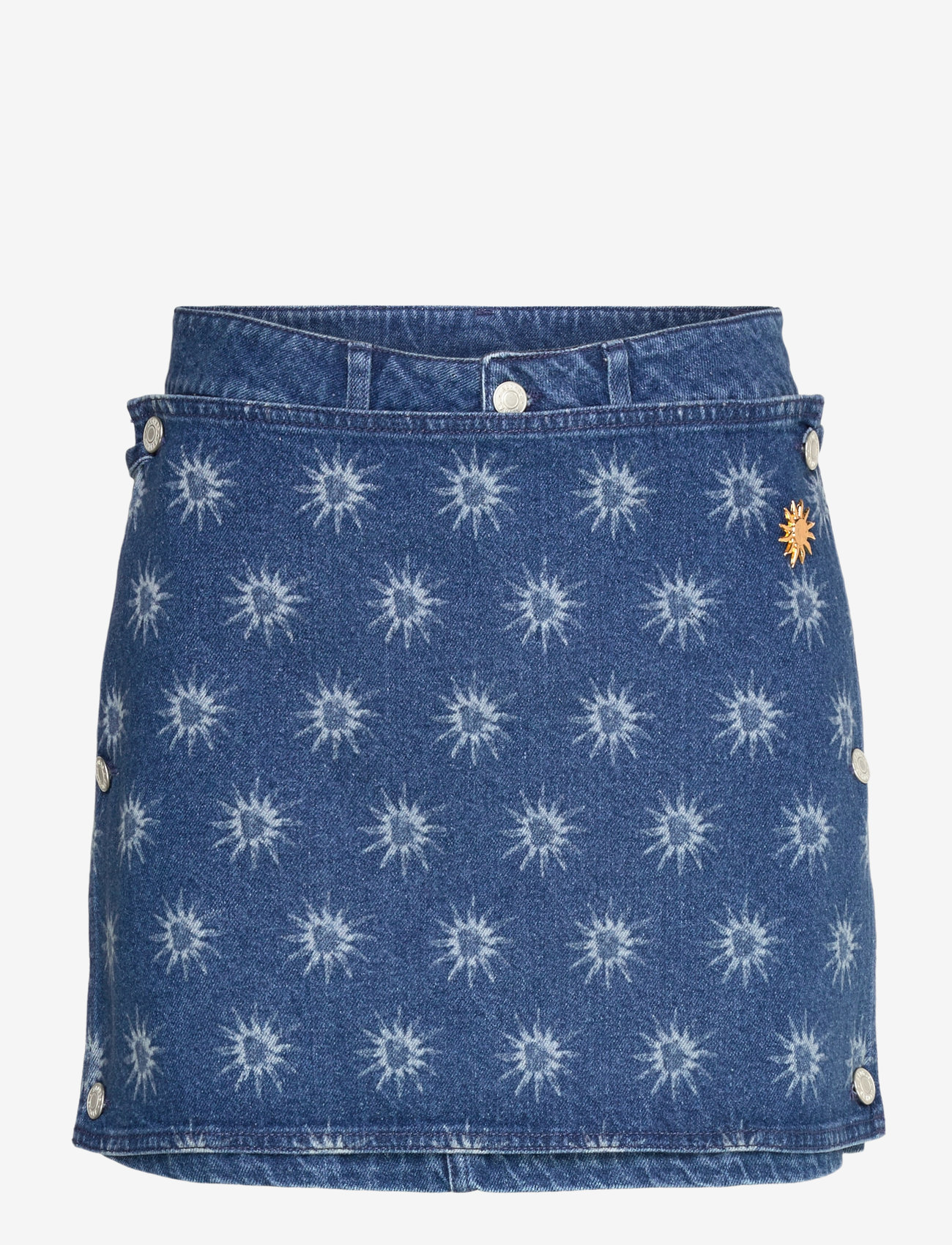 ALOHAS - Hada Deep Blue Denim Skirt - denimnederdele - deep blue - 0