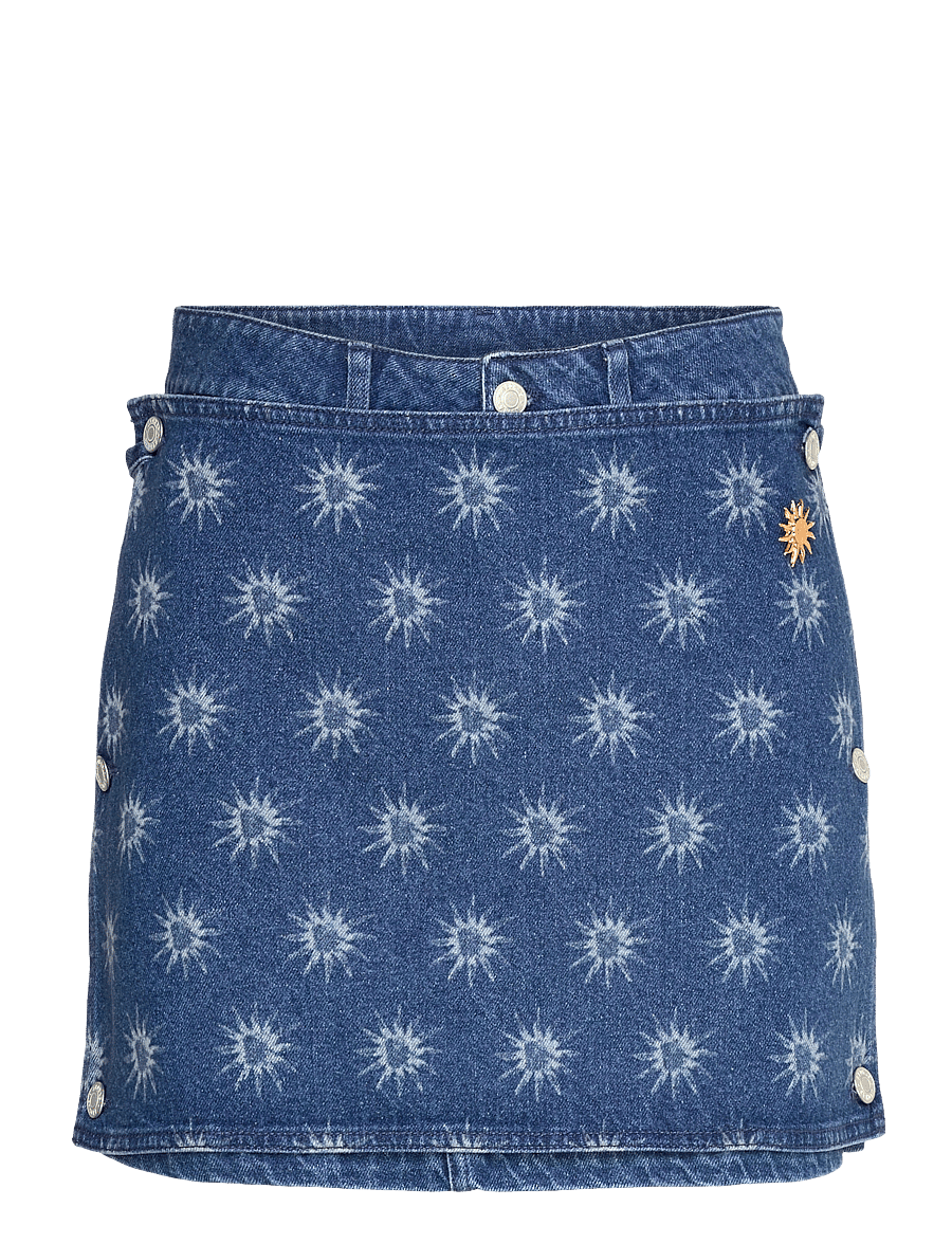 ALOHAS - Hada Deep Blue Denim Skirt - jeansröcke - deep blue - 0