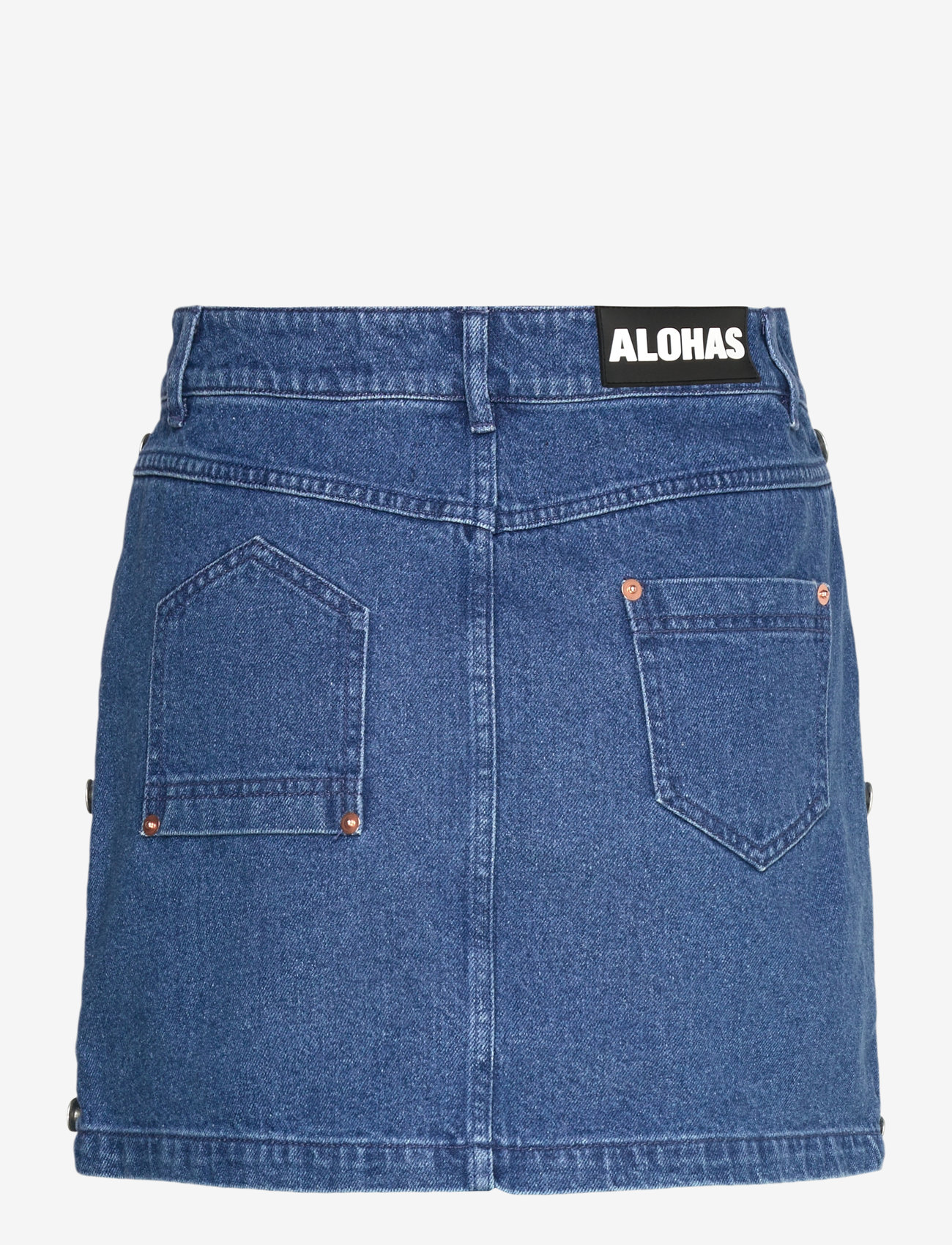 ALOHAS - Hada Deep Blue Denim Skirt - denimnederdele - deep blue - 1