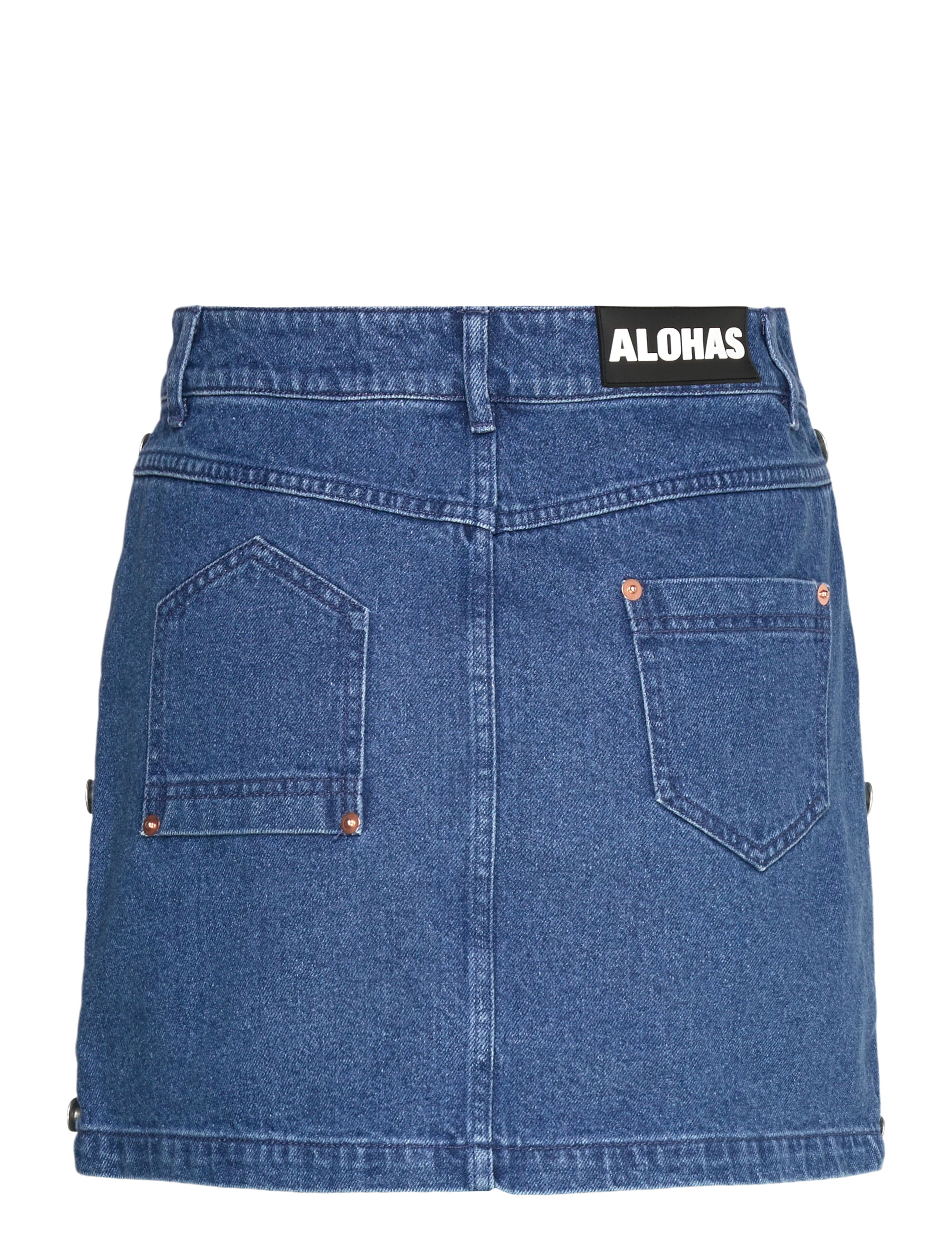 ALOHAS - Hada Deep Blue Denim Skirt - jeanskjolar - deep blue - 1