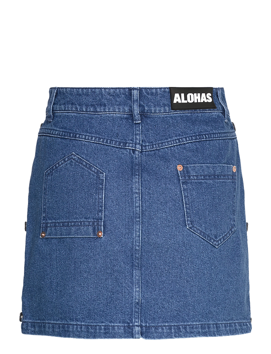 ALOHAS - Hada Deep Blue Denim Skirt - jeansröcke - deep blue - 1
