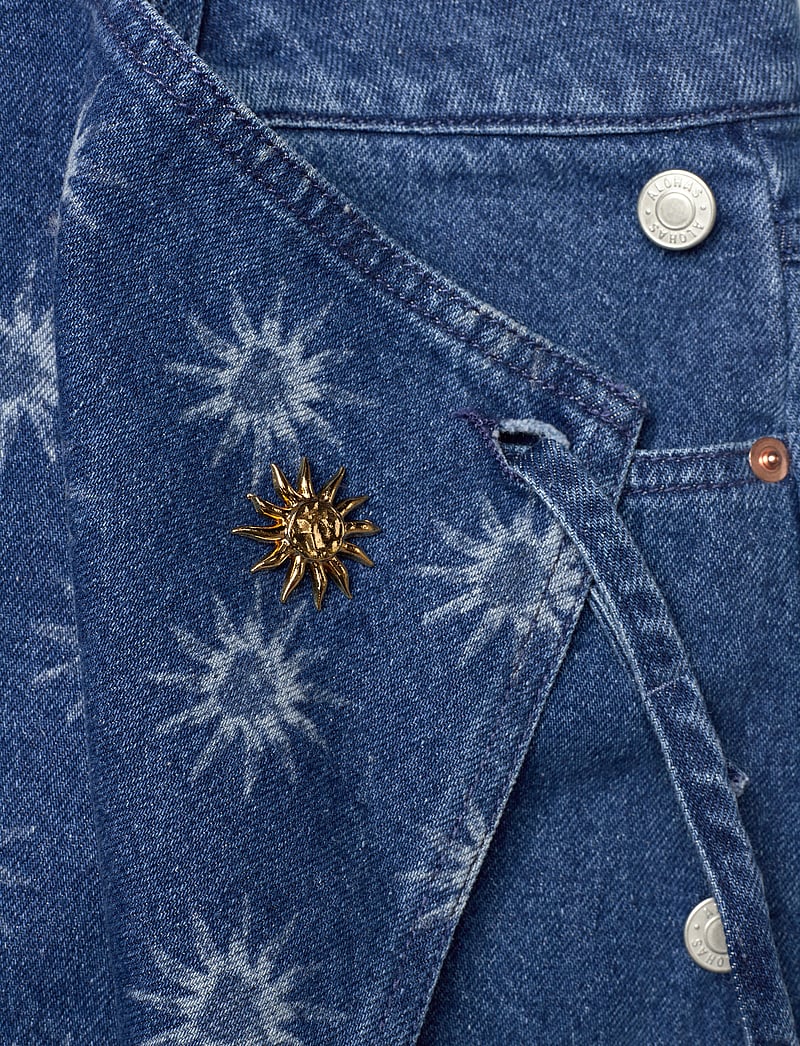 ALOHAS - Hada Deep Blue Denim Skirt - denimnederdele - deep blue - 4