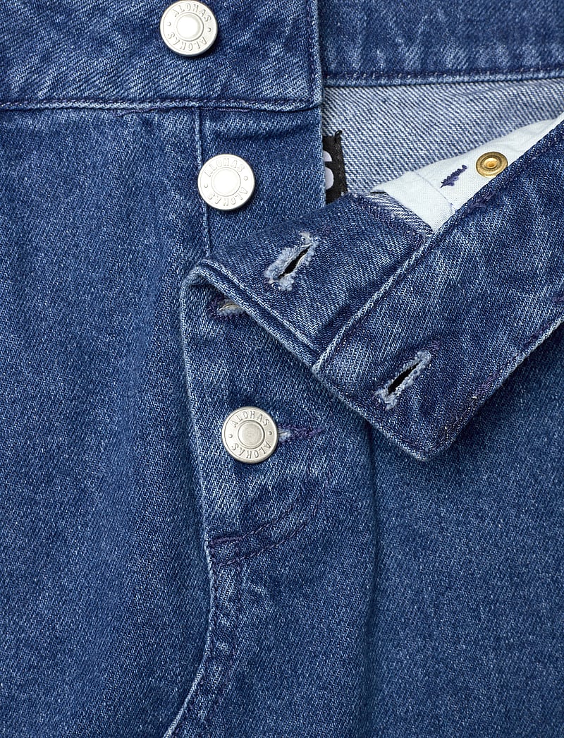 ALOHAS - Hada Deep Blue Denim Skirt - denimnederdele - deep blue - 5