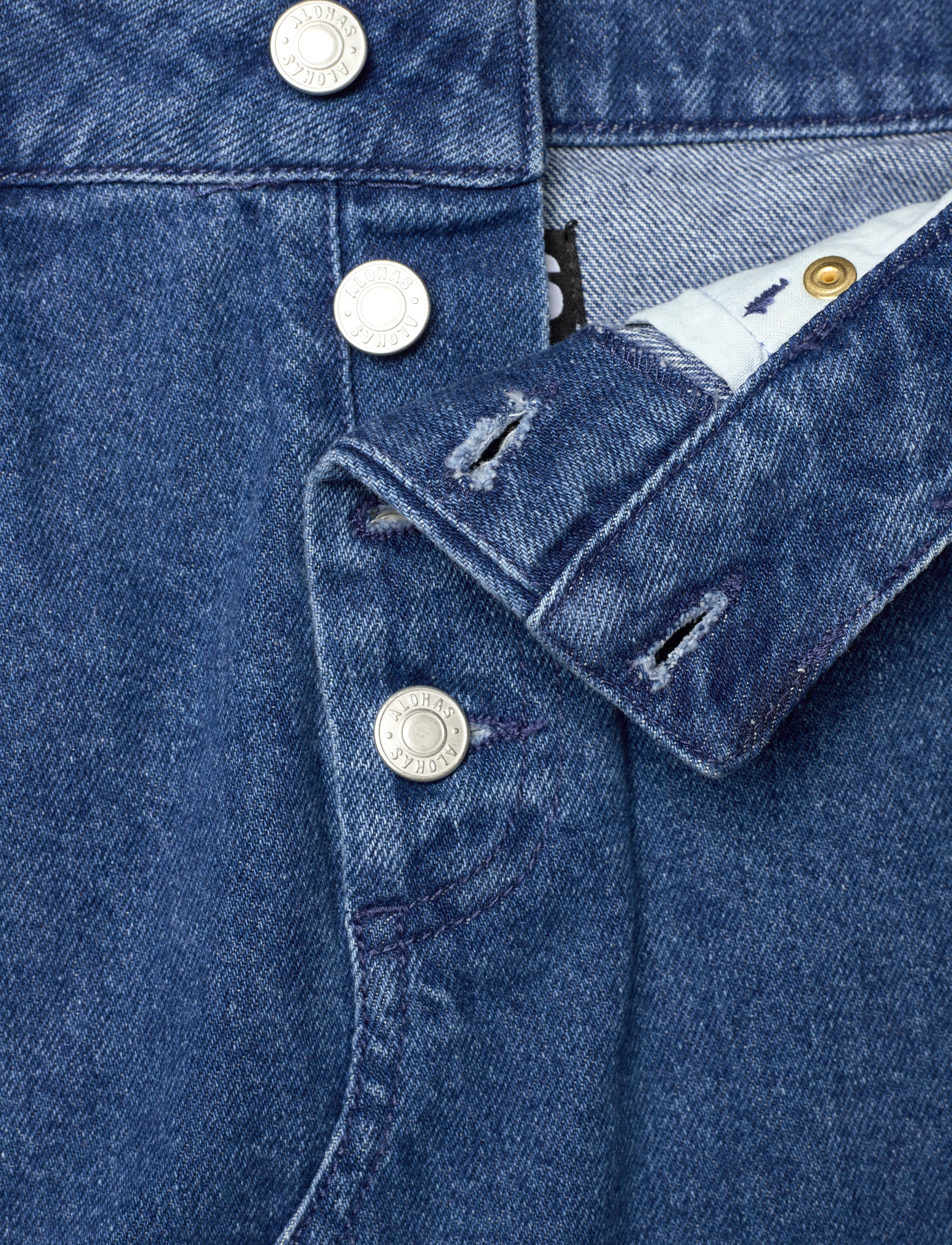 ALOHAS - Hada Deep Blue Denim Skirt - jeanskjolar - deep blue - 5
