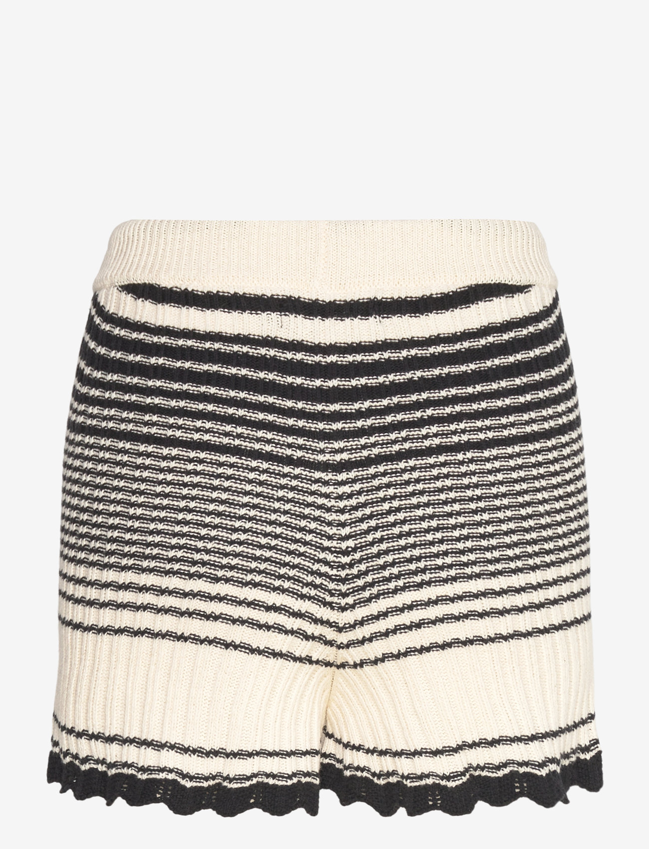 ALOHAS - Paz Ecru Tricot Shorts - casual shorts - ecru - 1
