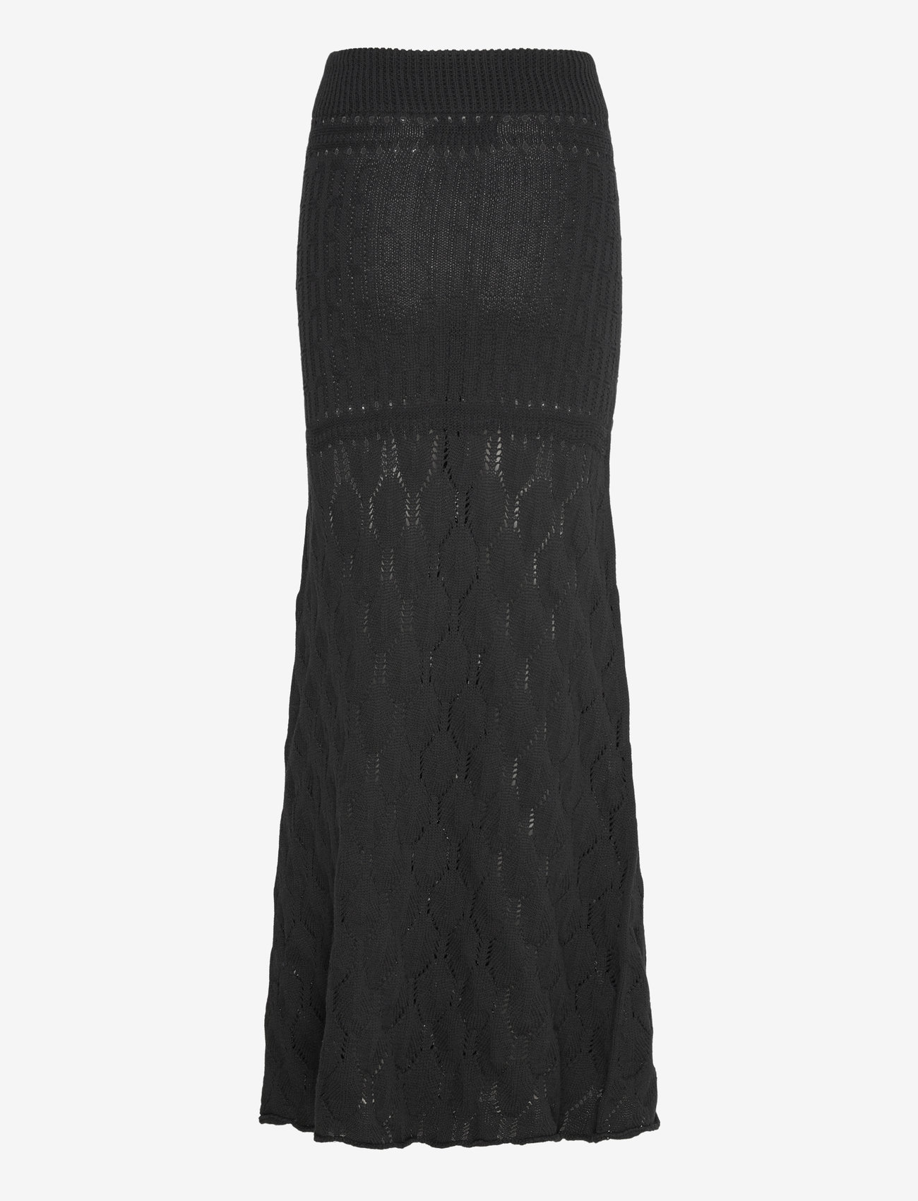 ALOHAS - Mauver Black Tricot Skirt - lange skjørt - black - 1