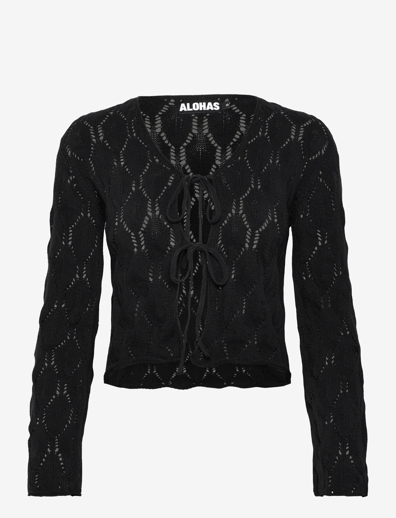 ALOHAS - Neli Black Tricot Sweater - cardigans - black - 0