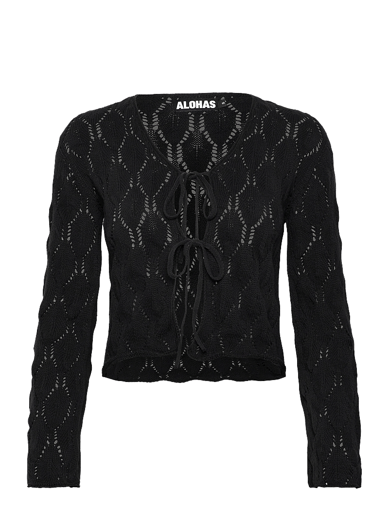ALOHAS - Neli Black Tricot Sweater - cardigans - black - 0