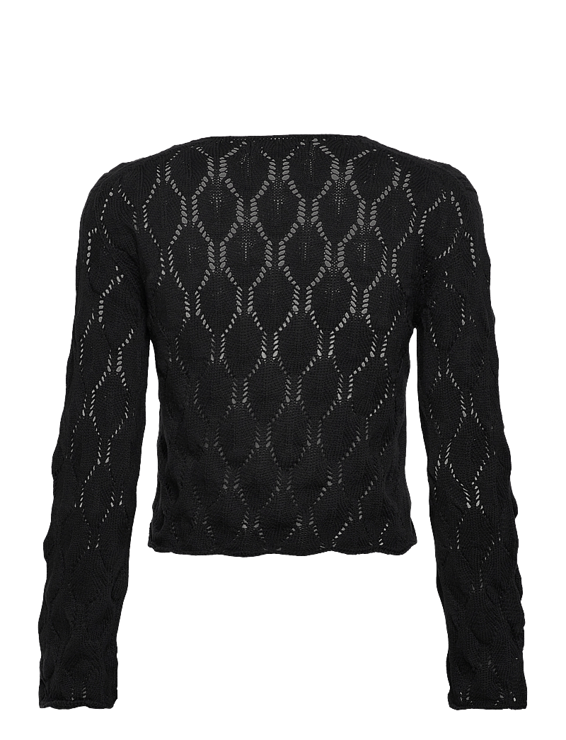 ALOHAS - Neli Black Tricot Sweater - cardigans - black - 1