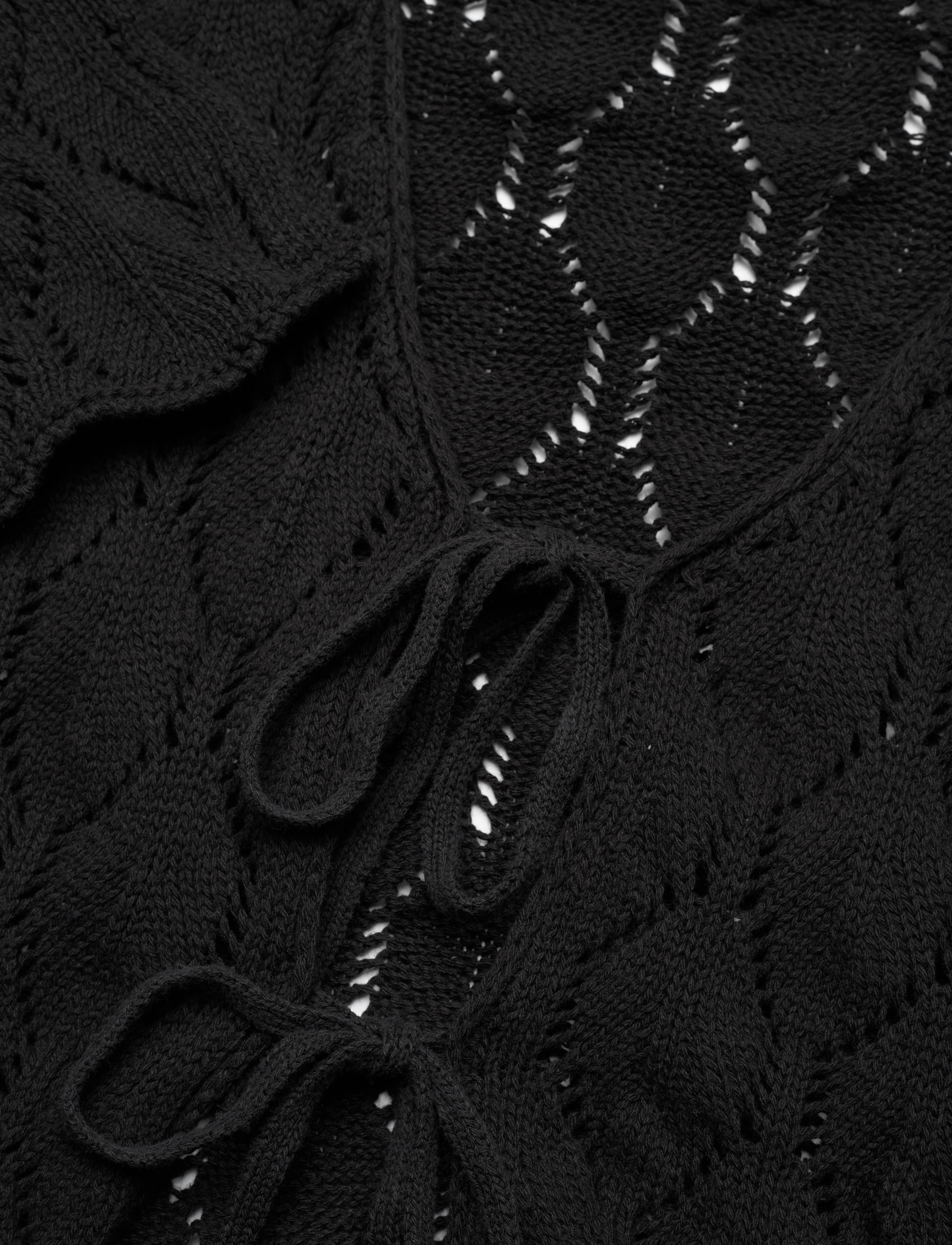 ALOHAS - Neli Black Tricot Sweater - black - 2