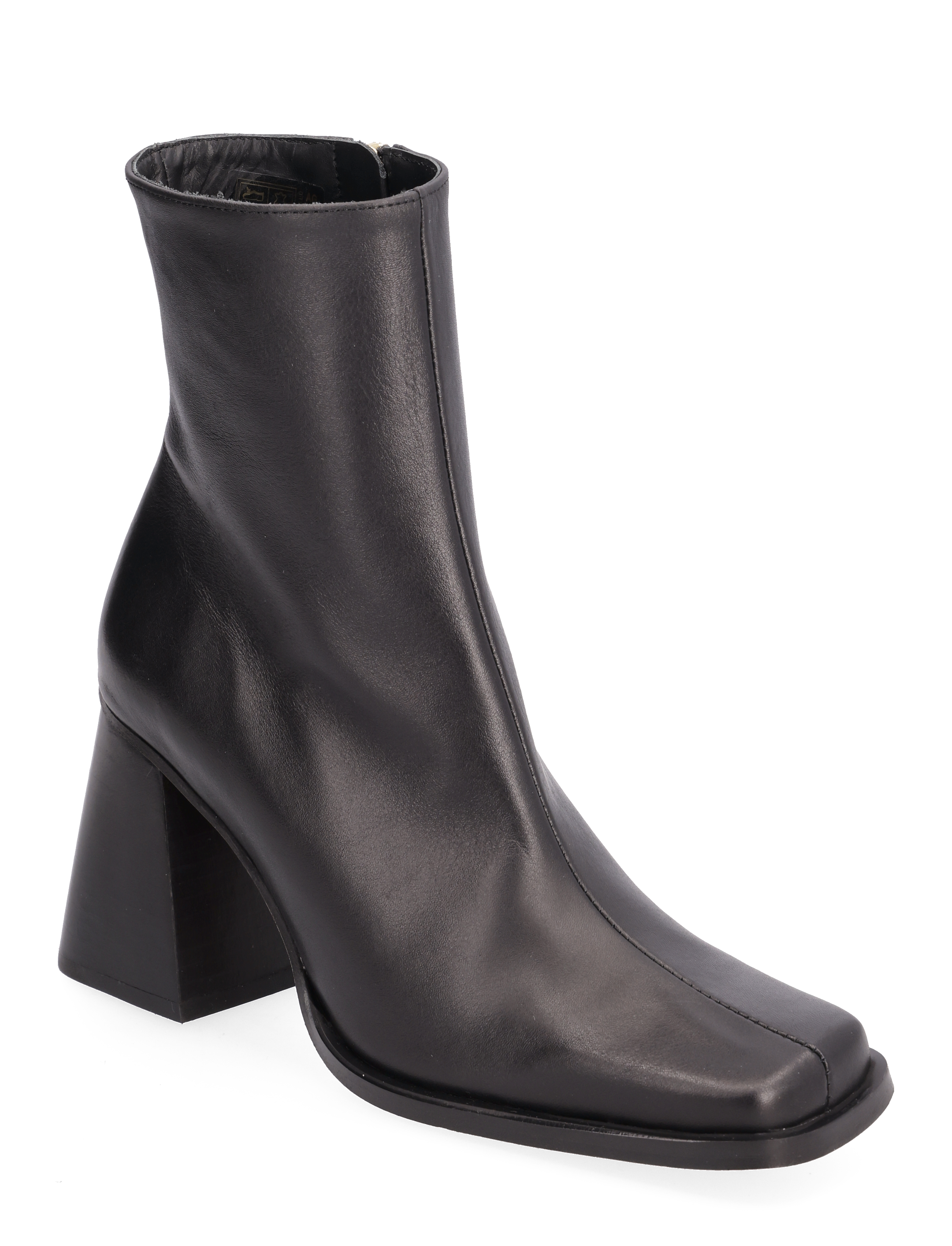 South Leather Ankle Boots - BLACK