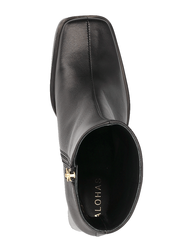 ALOHAS - South Leather Ankle Boots - stiefeletten mit absatz - black - 4