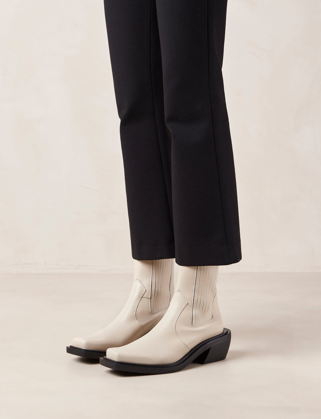 Cream dress boots sales