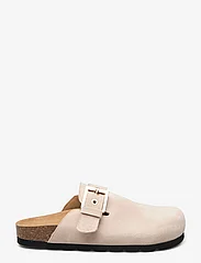 ALOHAS - Cozy Suede Taupe Leather Clogs - flate slipons - beige - 1