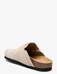 ALOHAS - Cozy Suede Taupe Leather Clogs - buty z odkrytą piętą na płaskim obcasie - beige - 2