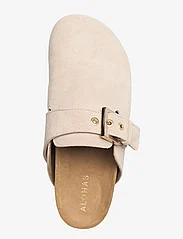 ALOHAS - Cozy Suede Taupe Leather Clogs - flat mules - beige - 3