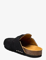 ALOHAS - Cozy Suede Taupe Leather Clogs - flat mules - black - 2