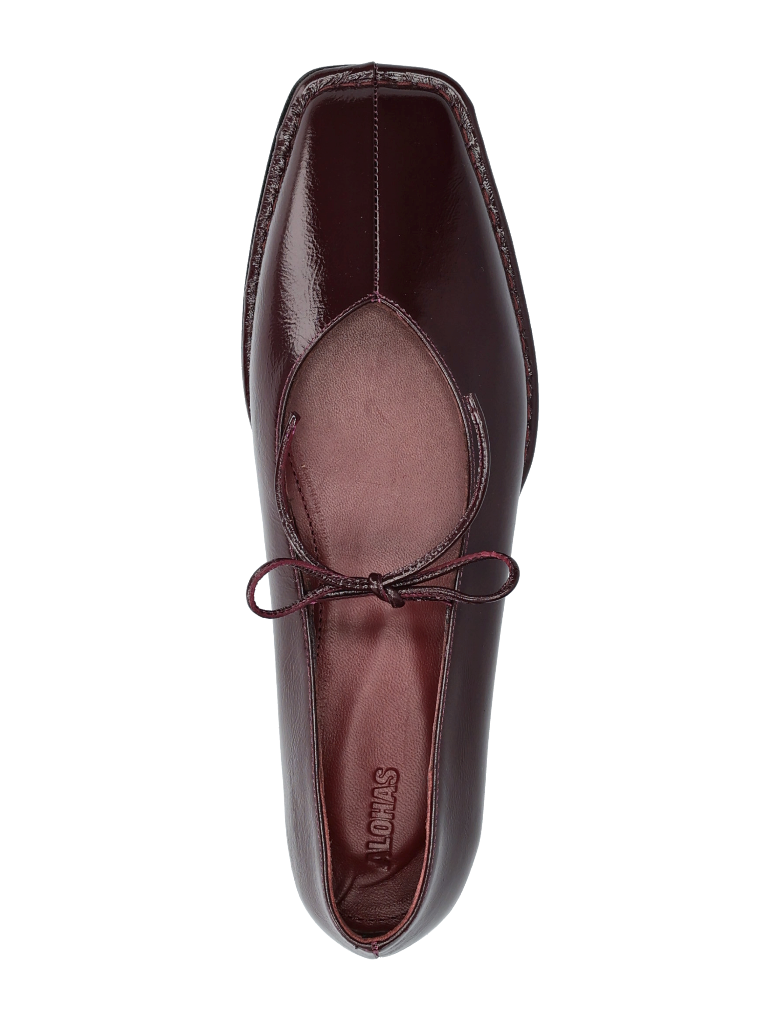 ALOHAS - Sway Burgundy Leather Ballet Flats - besondere anlässe - beet red - 4
