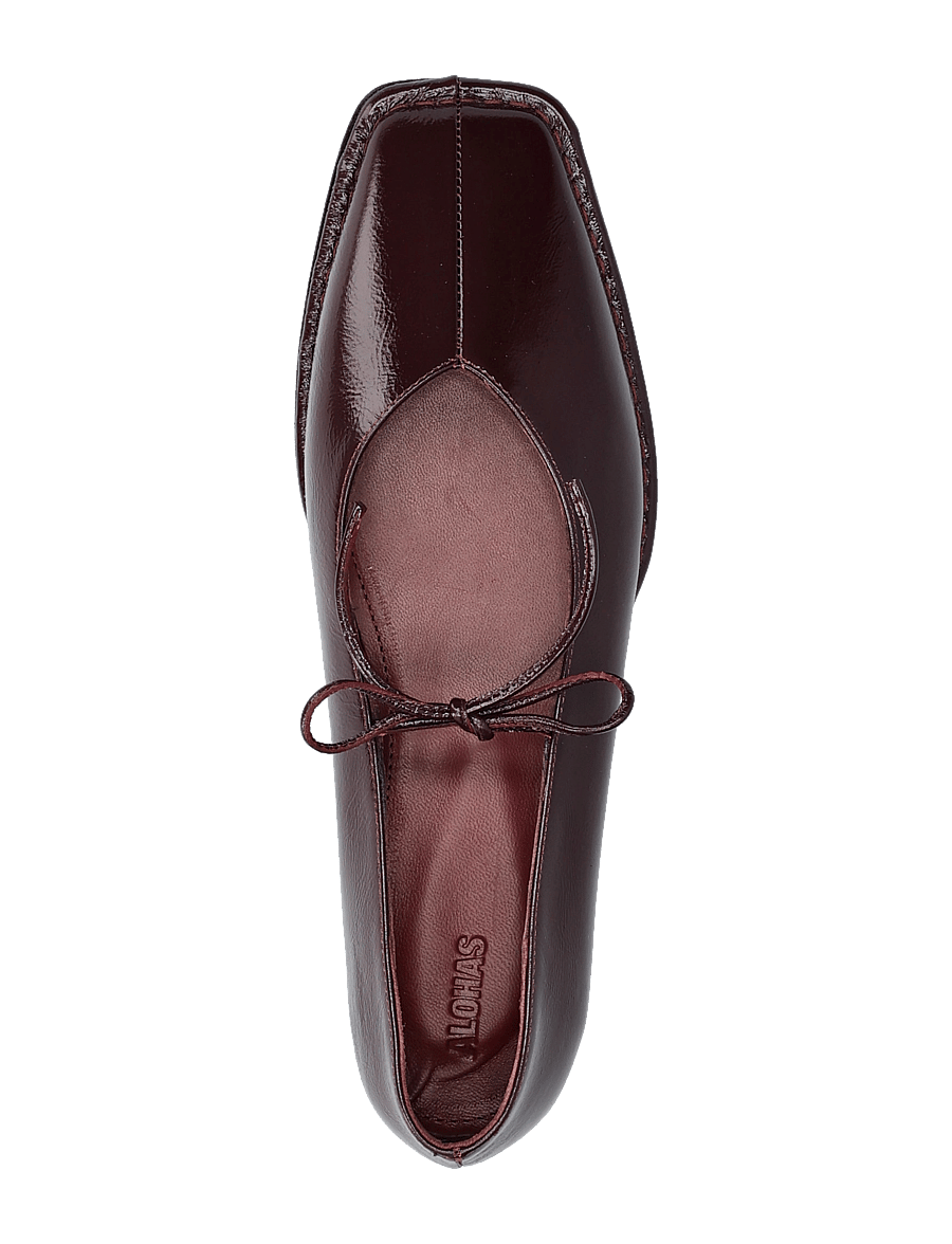 ALOHAS - Sway Burgundy Leather Ballet Flats - besondere anlässe - beet red - 4