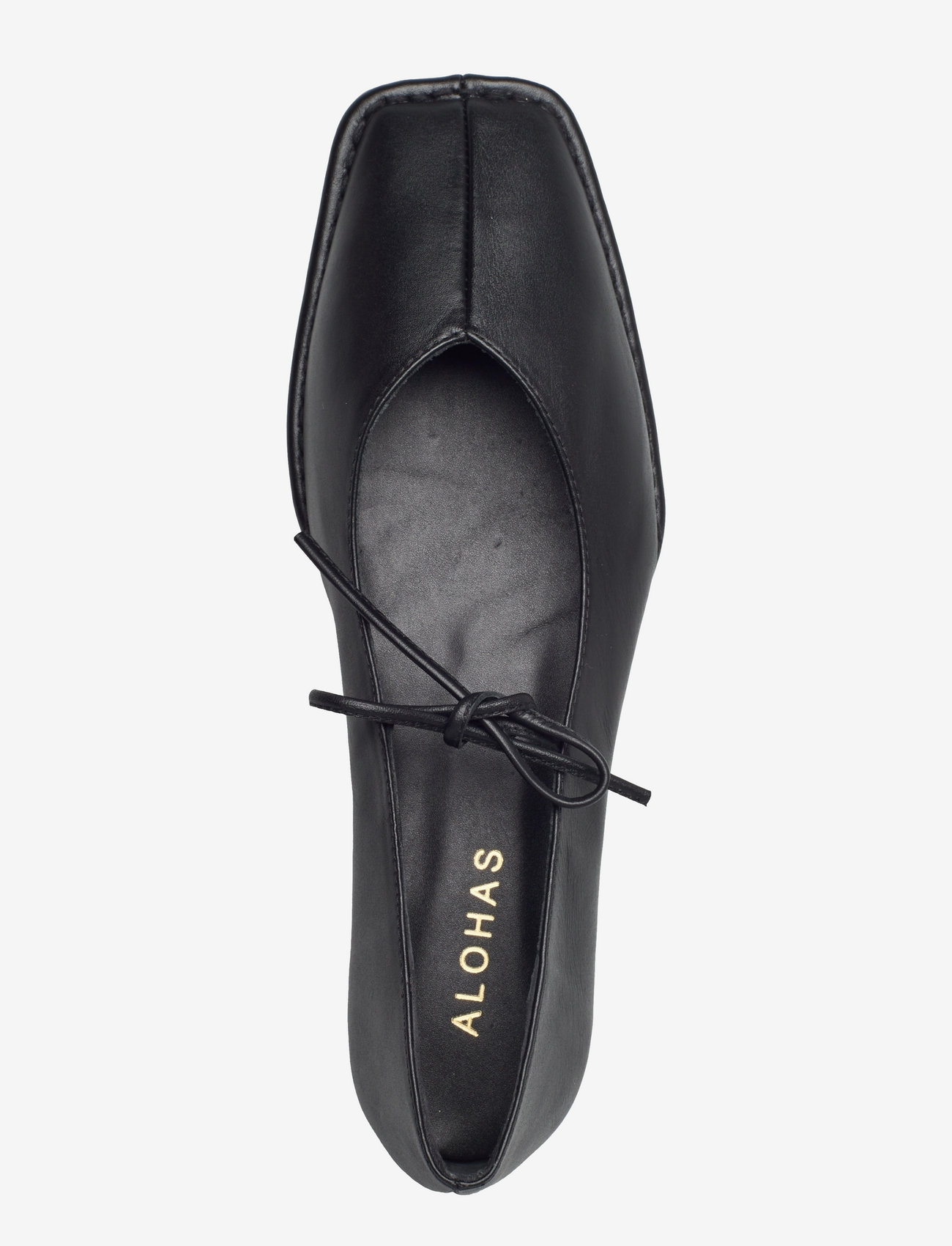 ALOHAS - Sway Red Leather Ballet Flats - særlige begivenheder - black - 3