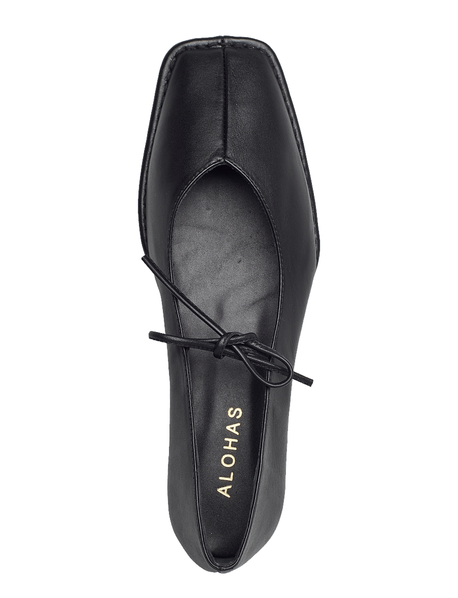 ALOHAS - Sway Burgundy Leather Ballet Flats - besondere anlässe - black - 4