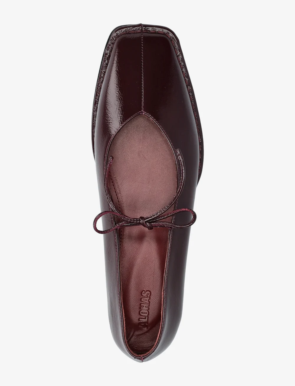 ALOHAS - Sway Leather Ballet Flats - besondere anlässe - burgundy - 3