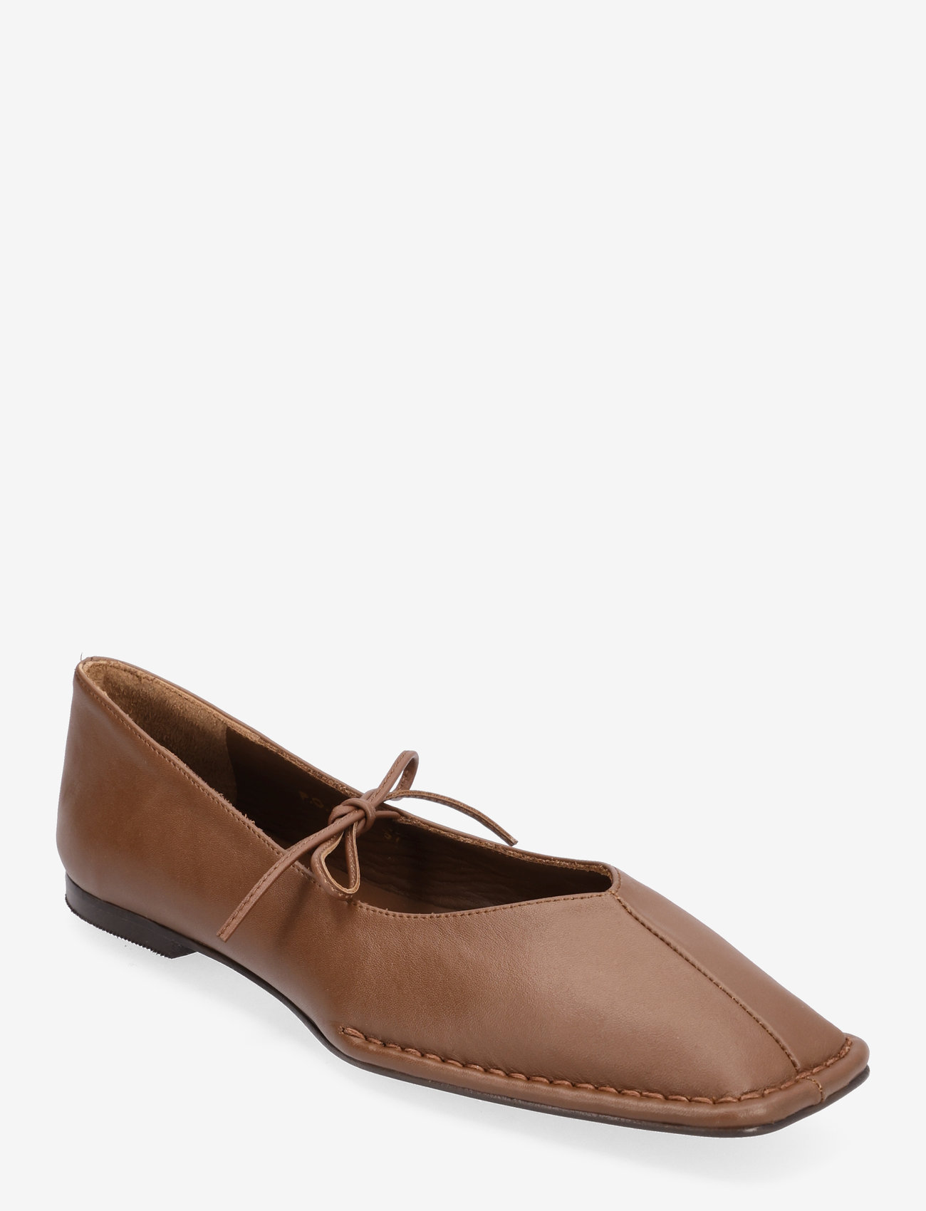 ALOHAS - Sway Burgundy Leather Ballet Flats - special occasions - chestnut brown - 1