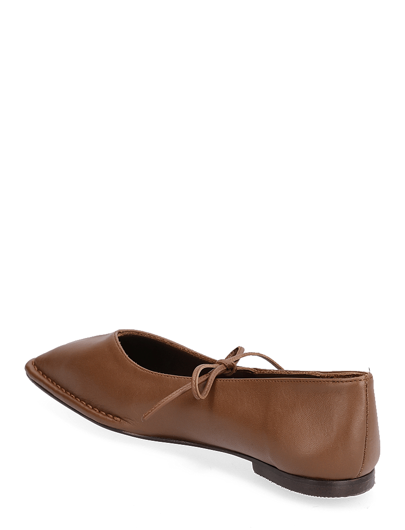 ALOHAS - Sway Burgundy Leather Ballet Flats - fyrir sérstaka viðburði - chestnut brown - 3