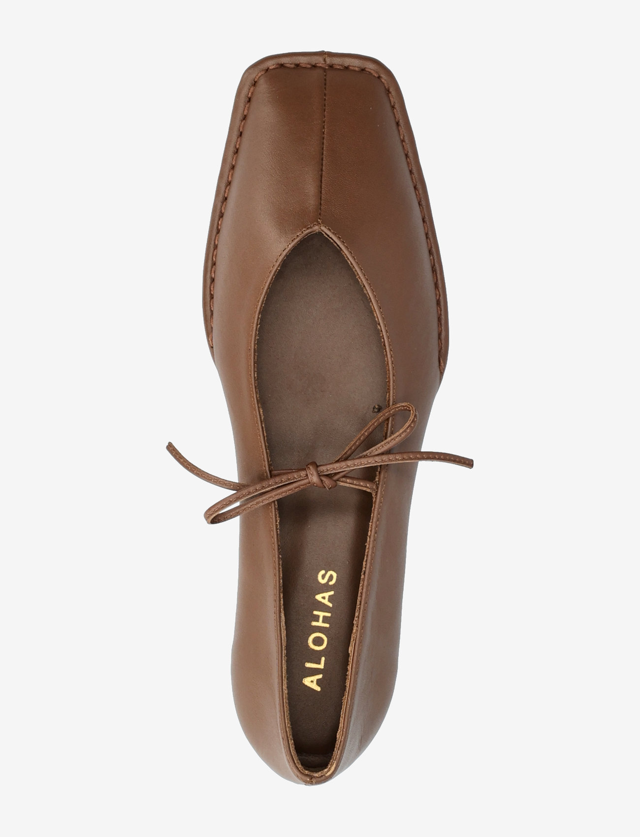 ALOHAS - Sway Burgundy Leather Ballet Flats - special occasions - chestnut brown - 4