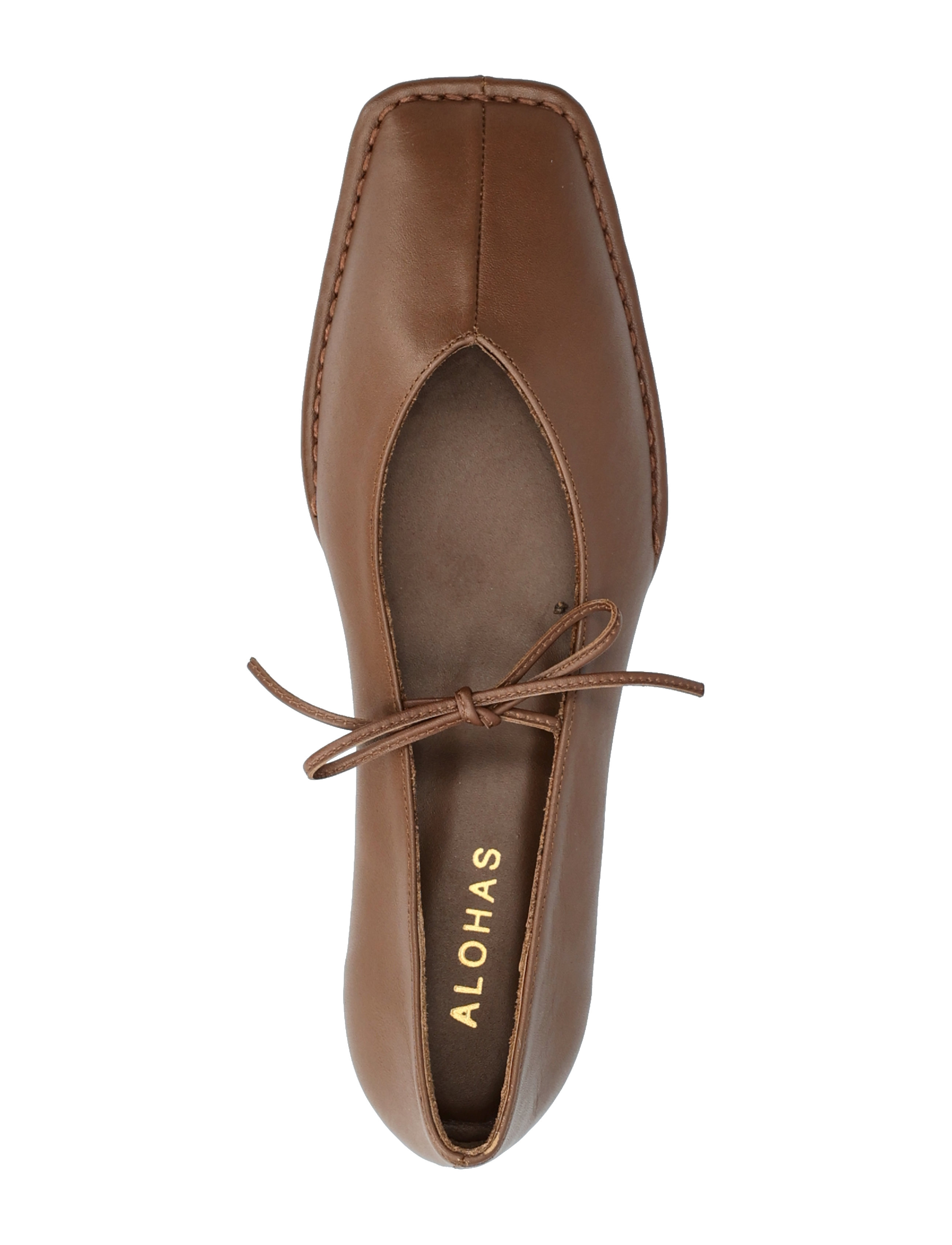 ALOHAS - Sway Burgundy Leather Ballet Flats - besondere anlässe - chestnut brown - 4