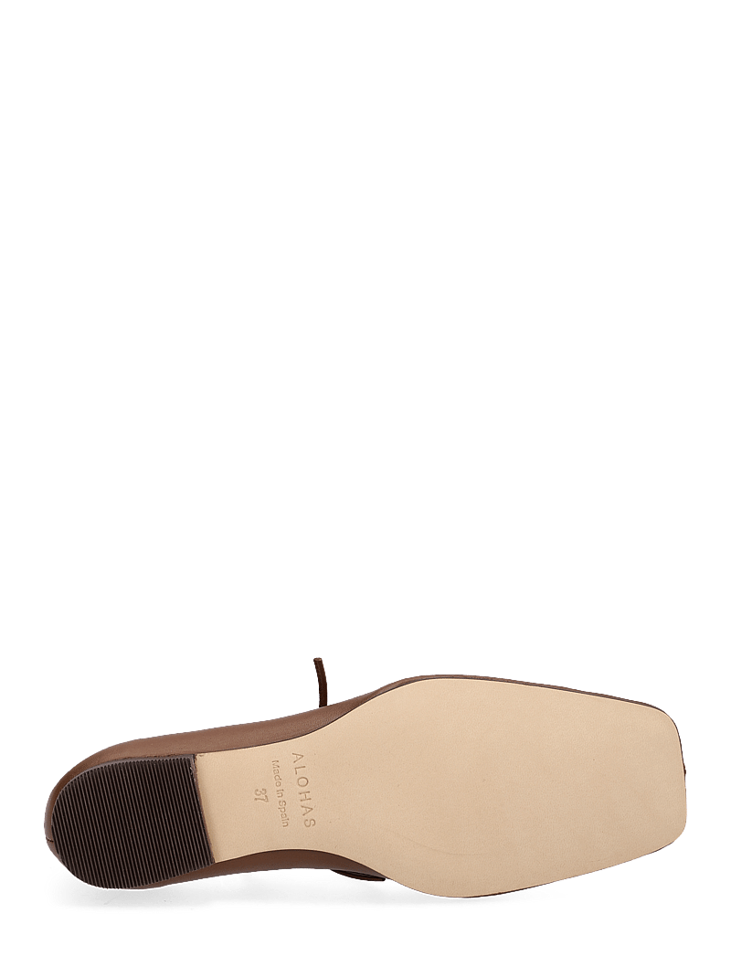 ALOHAS - Sway Burgundy Leather Ballet Flats - fyrir sérstaka viðburði - chestnut brown - 5