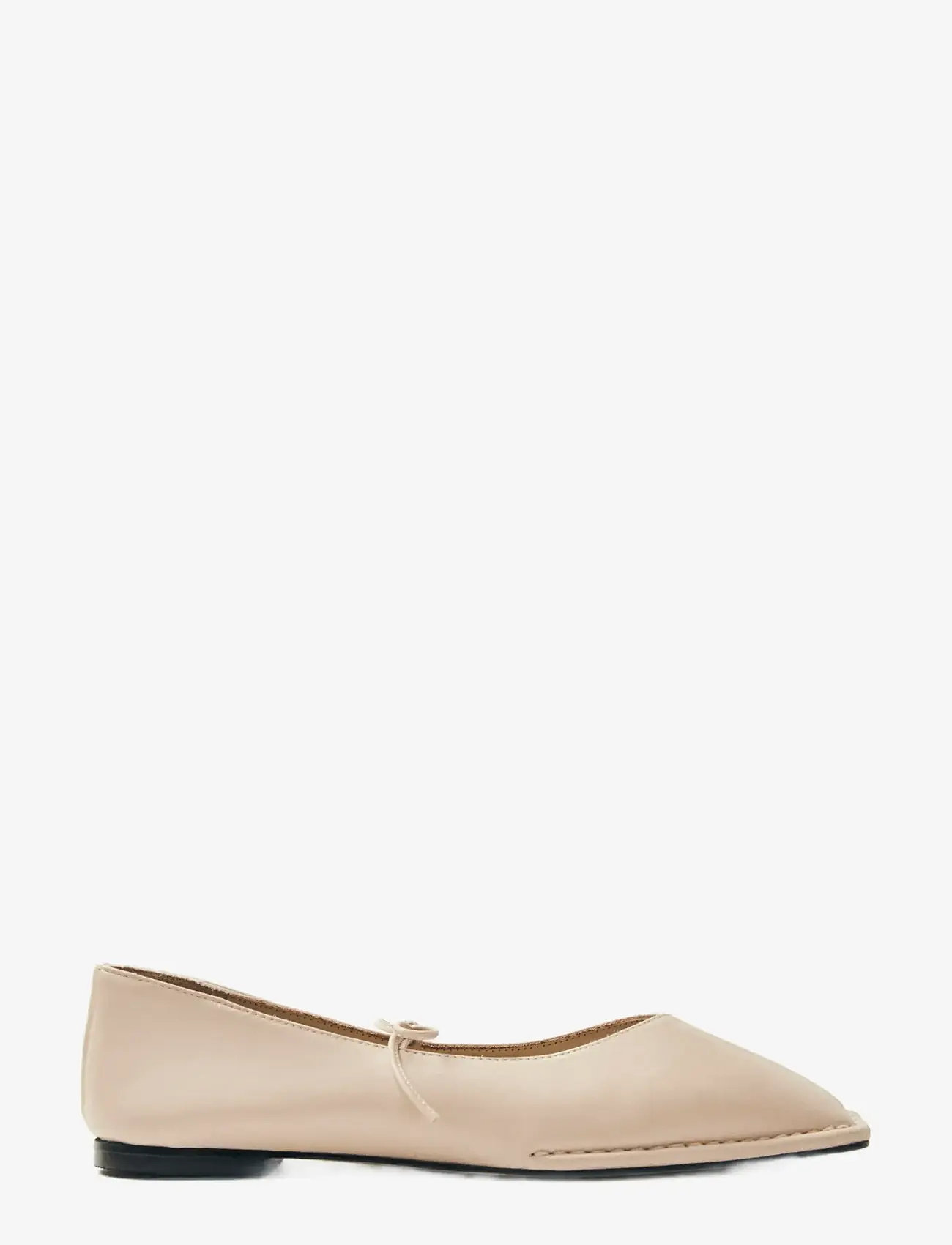 ALOHAS - Sway Burgundy Leather Ballet Flats - special occasions - cream - 2