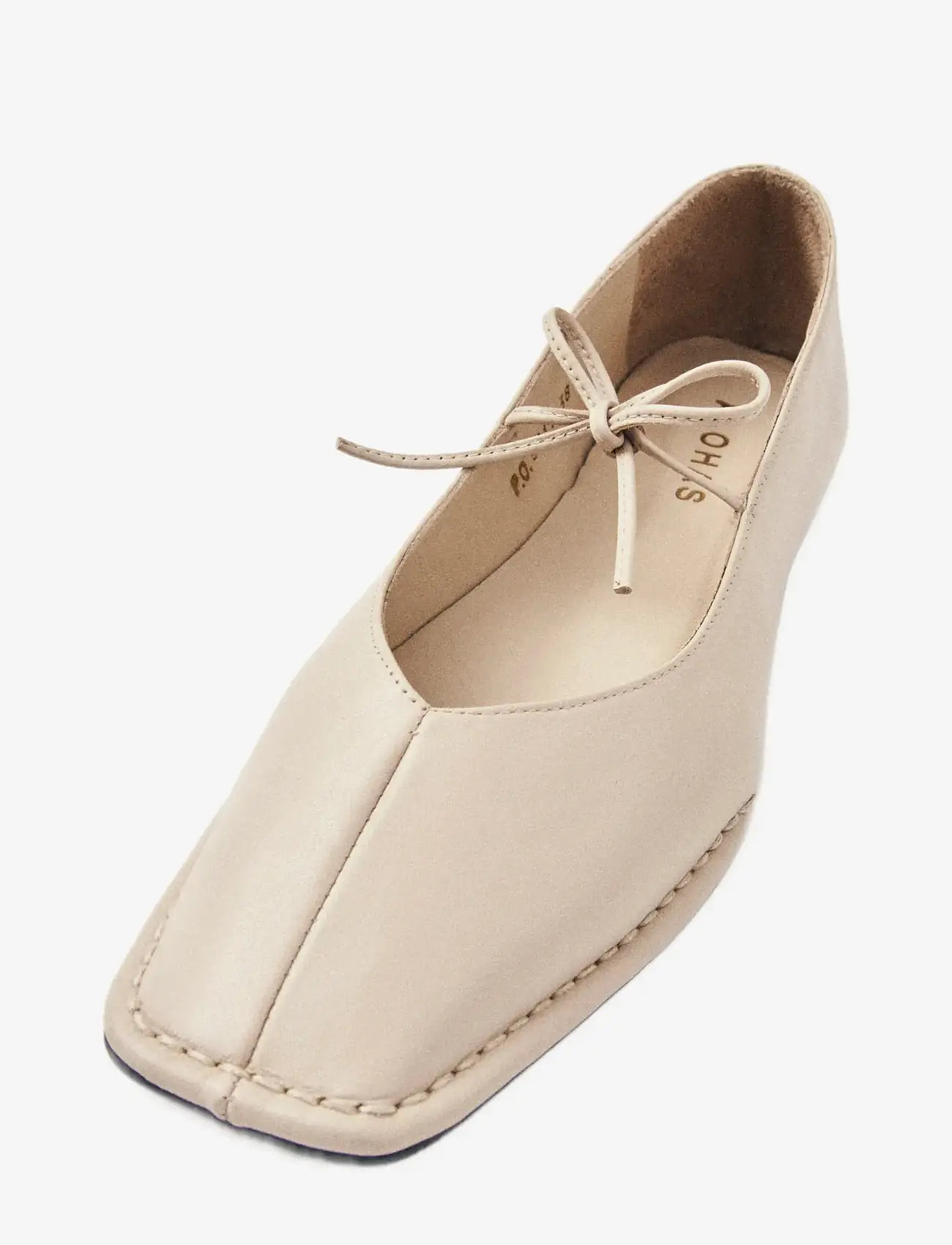ALOHAS - Sway Burgundy Leather Ballet Flats - special occasions - cream - 3