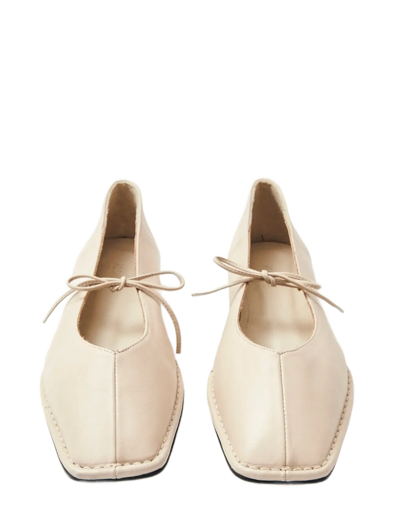 ALOHAS - Sway Burgundy Leather Ballet Flats - erilised sündmused - cream - 4