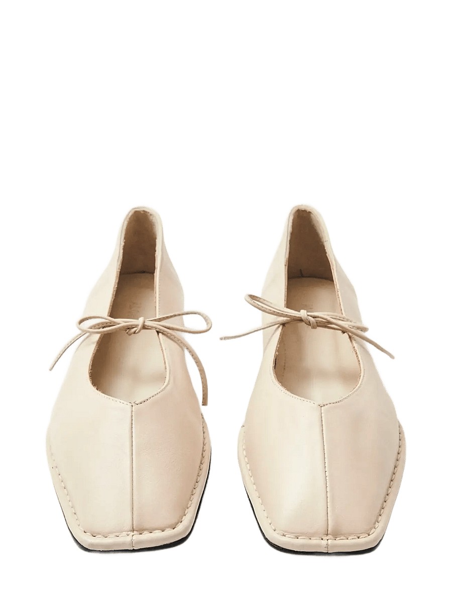 ALOHAS - Sway Burgundy Leather Ballet Flats - besondere anlässe - cream - 4