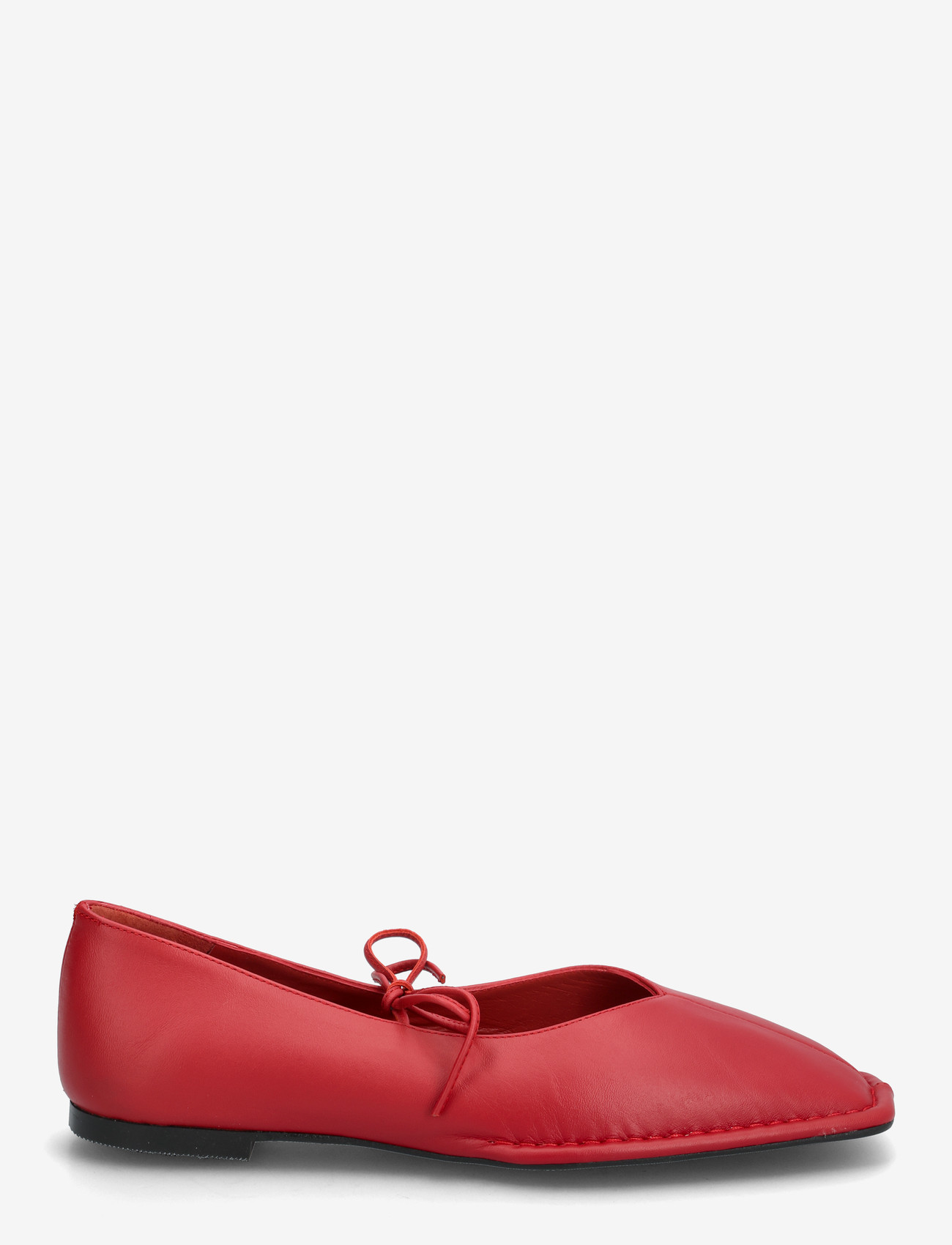 ALOHAS - Sway Black Leather Ballet Flats - special occasions - red - 1