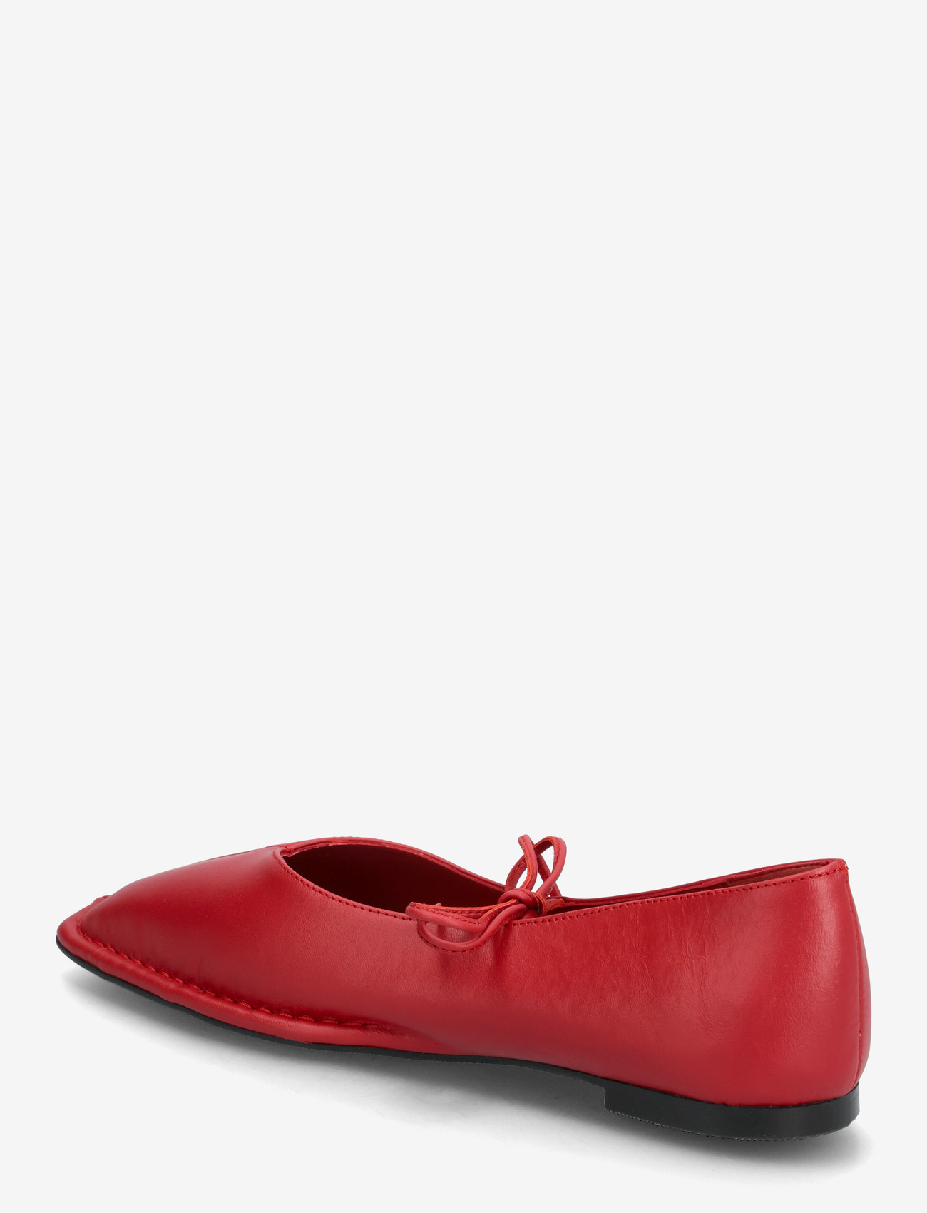 ALOHAS - Sway Black Leather Ballet Flats - special occasions - red - 2
