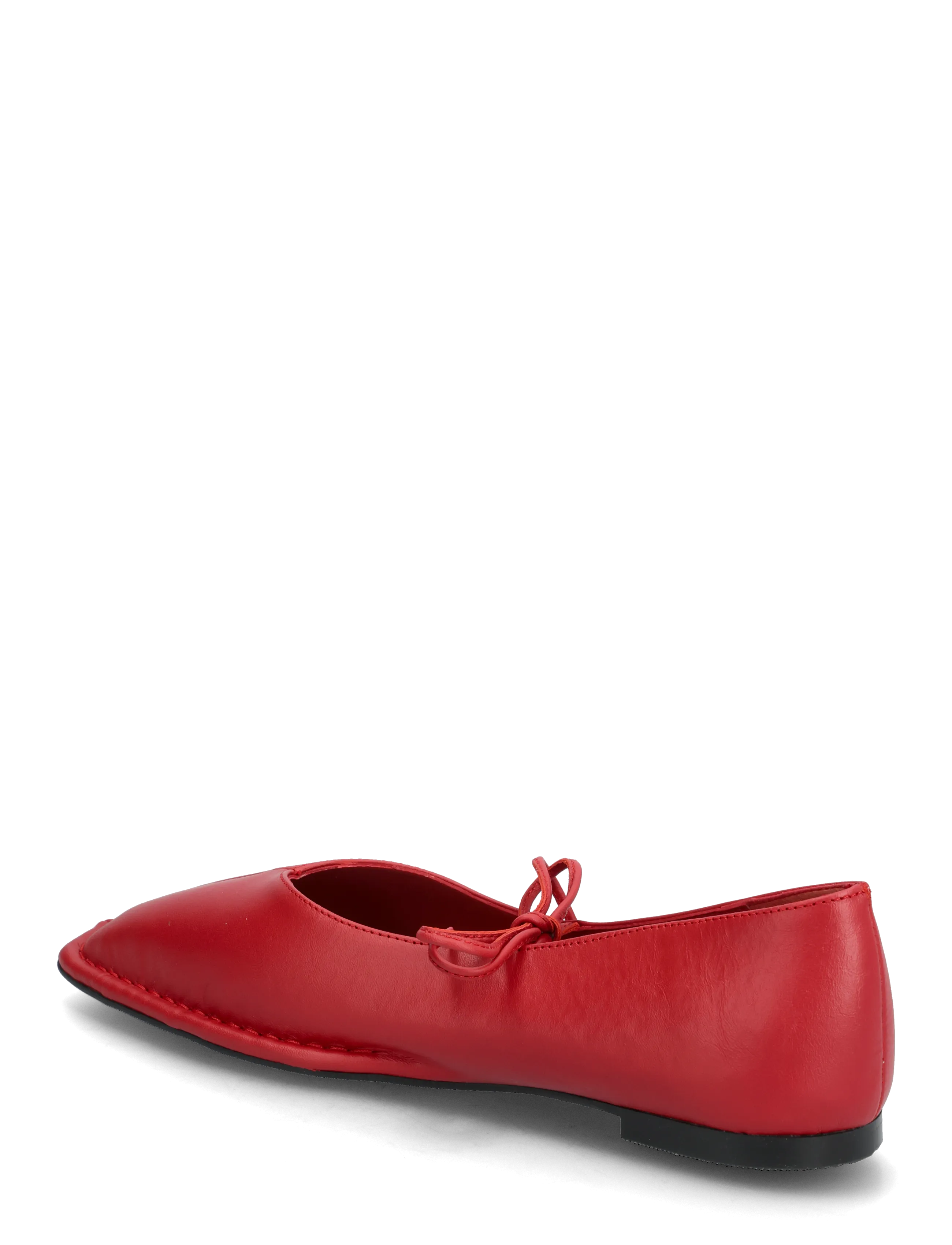 ALOHAS - Sway Burgundy Leather Ballet Flats - erityistilaisuudet - red - 2