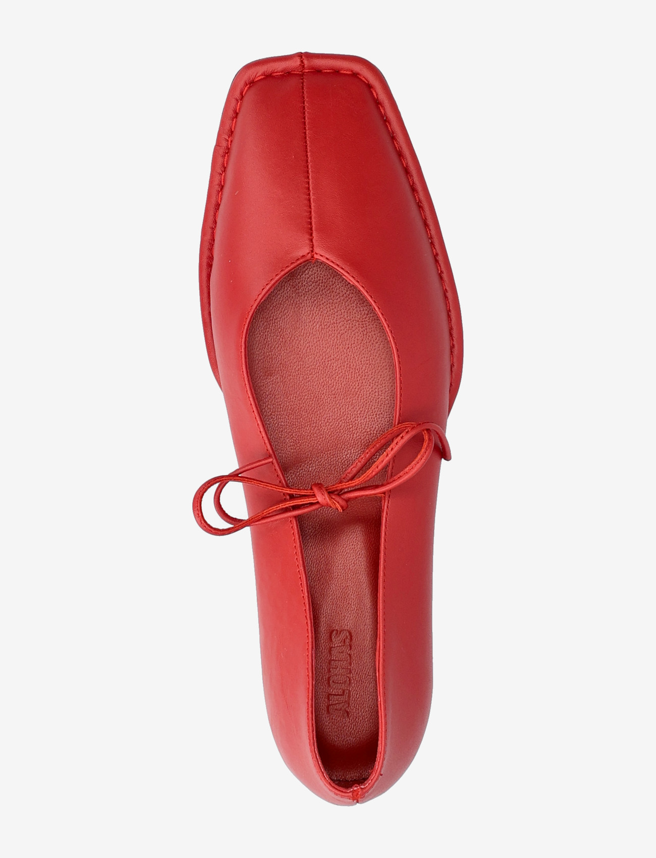 ALOHAS - Sway Black Leather Ballet Flats - special occasions - red - 3