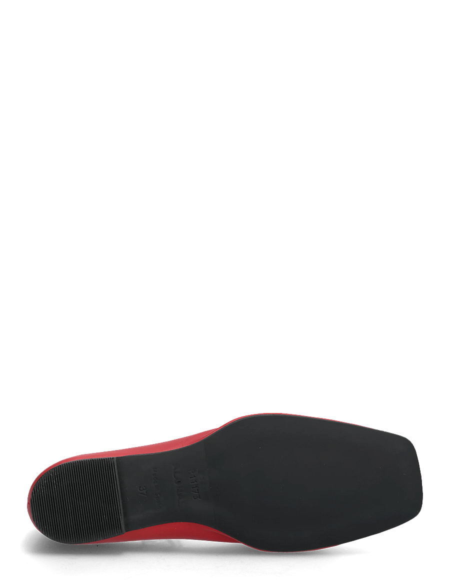 ALOHAS - Sway Burgundy Leather Ballet Flats - erityistilaisuudet - red - 4